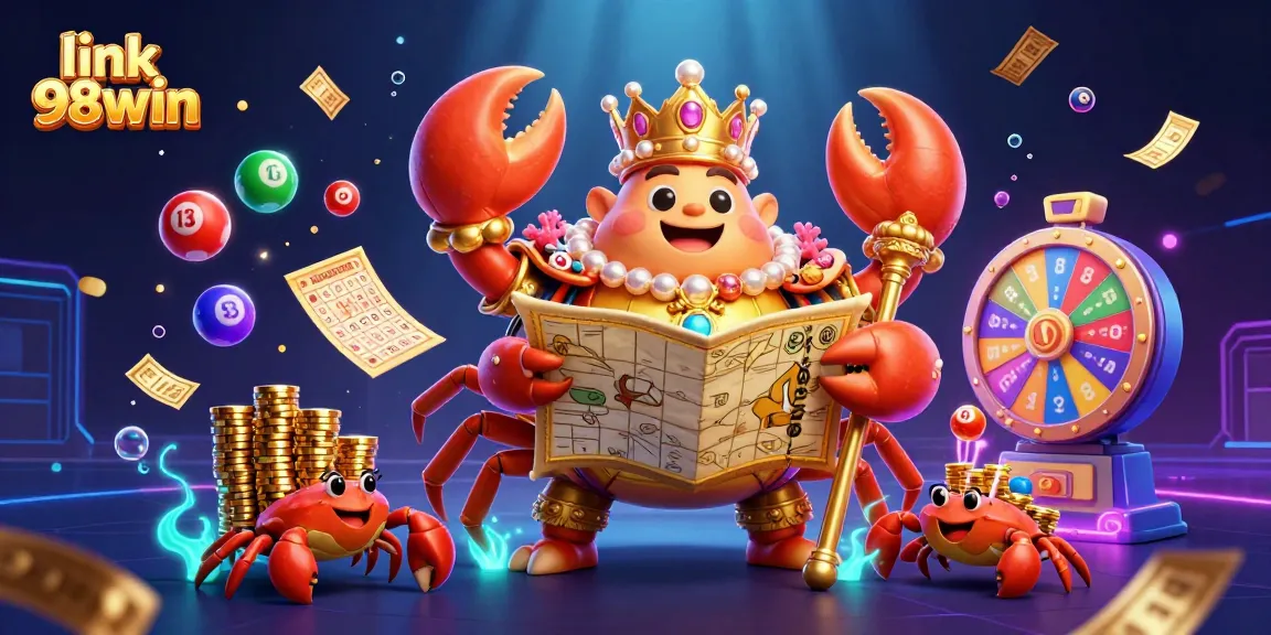 Engage with link 98win and explore colorful lottery elements in a vibrant casino atmosphere.